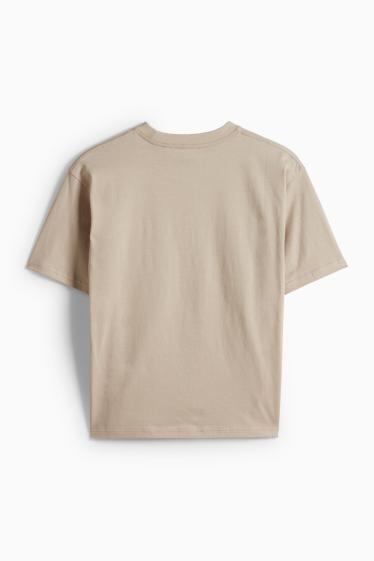 Kinder Jungen - Looney Tunes - Kurzarmshirt - beige