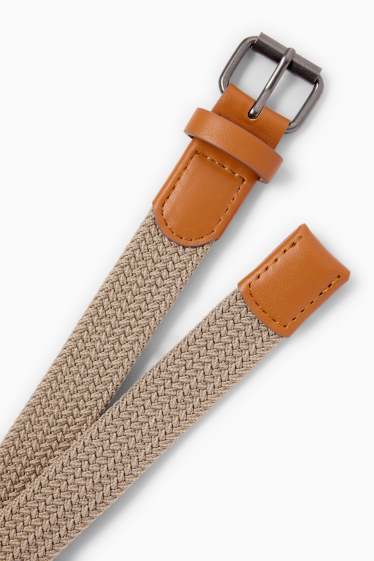 Kinder Buben - Gürtel - taupe