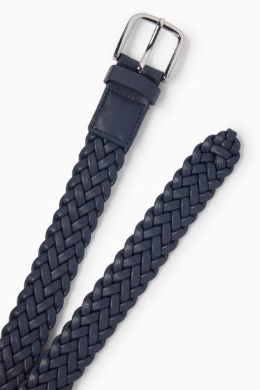 Donna - Cintura - similpelle - blu scuro