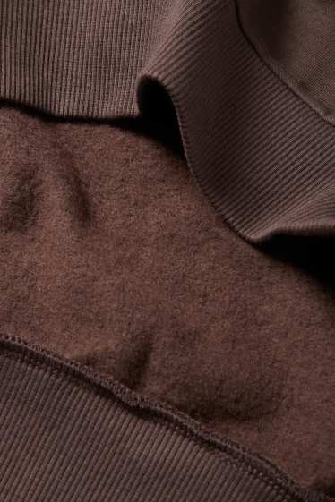 Dames - Oversized sweatshirt - donkerbruin