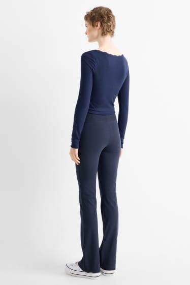 Femmes - Flared leggings - bleu foncé