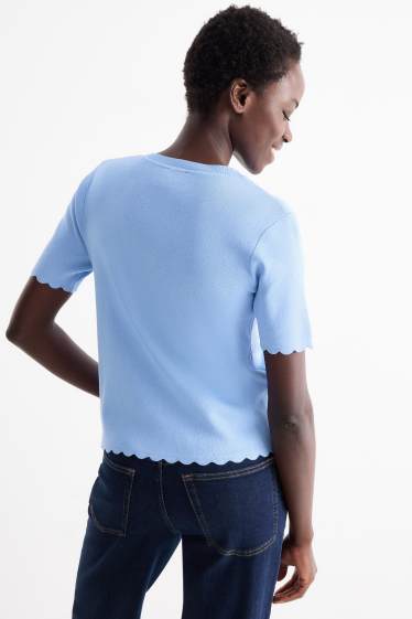 Dona - Jaqueta de punt - blau clar