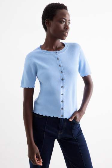 Dona - Jaqueta de punt - blau clar