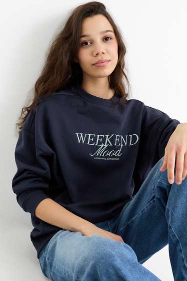 Damen - Sweatshirt - dunkelblau