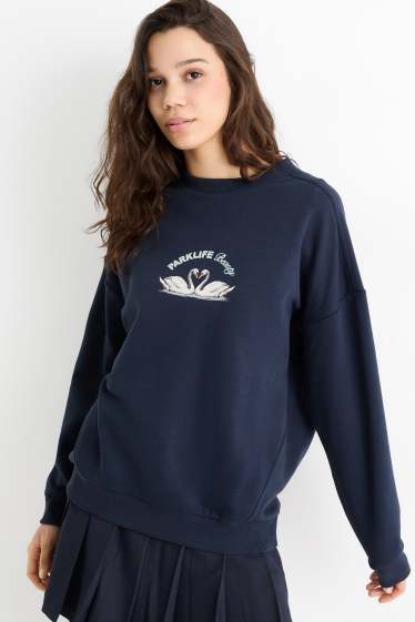 Damen - Sweatshirt - dunkelblau