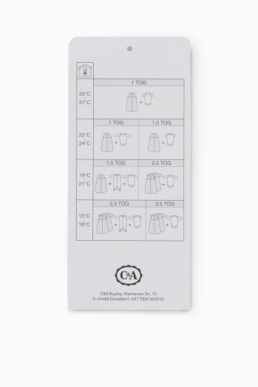 Bebeluși - fete - Sac de dormit bebeluși - alb