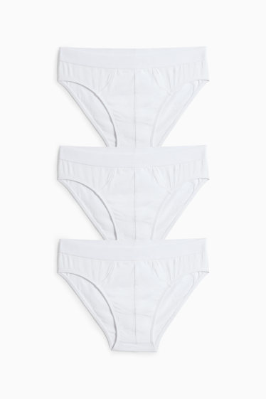 Herren - Multipack 3er - Slip - weiss