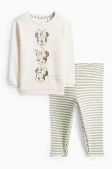 Bébés filles - Minnie Mouse - tenue pour bébé - 2 pièces - blanc crème