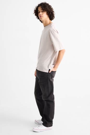 Home - Straight Jeans - texà gris fosc