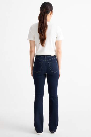 Femmes - Bootcut jean - high waist - jean bleu foncé
