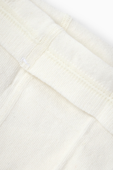 Baby Mädchen - Multipack 3er - Baby-Strumpfhose - strukturiert - weiss