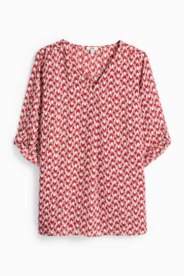 Dámské - Halenka - tmavočervená