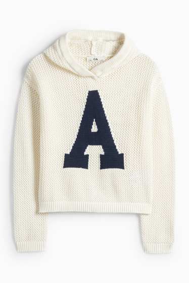 Enfants filles - Pull - blanc / bleu