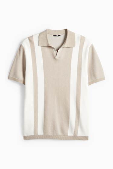 Pánské - Svetr - béžová