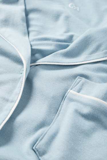 Femmes - Chemise de nuit en viscose - bleu clair