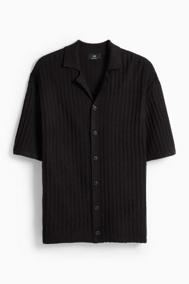 Bărbați - Bluză de molton - negru