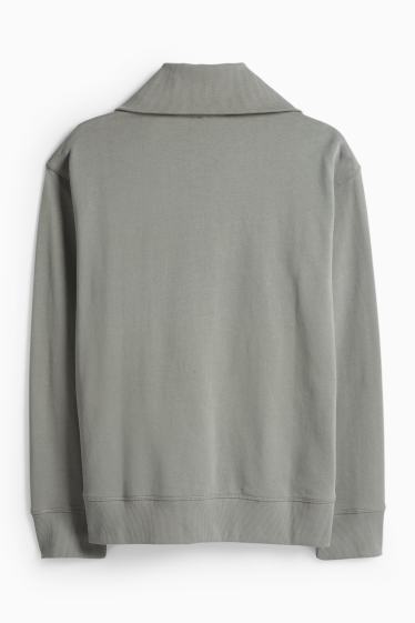 Bărbați - Bluză de molton - gri