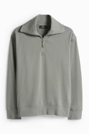 Bărbați - Bluză de molton - gri