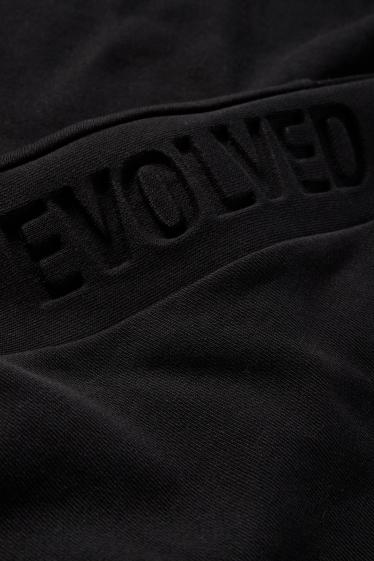 Pánské - Tričko - oversized - černá