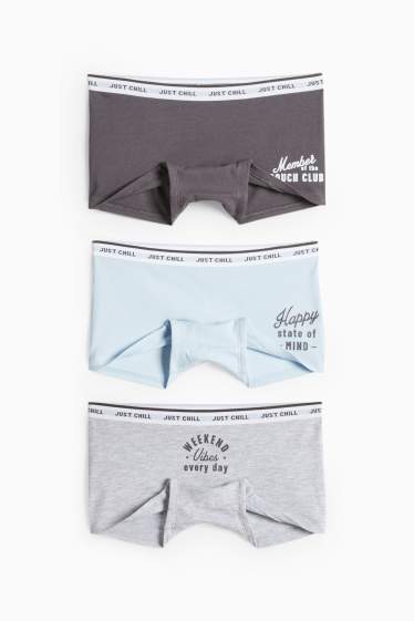 Children Girls - Boxer shorts - blue / gray