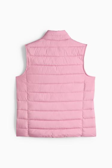 Women - Quilted gilet - pink