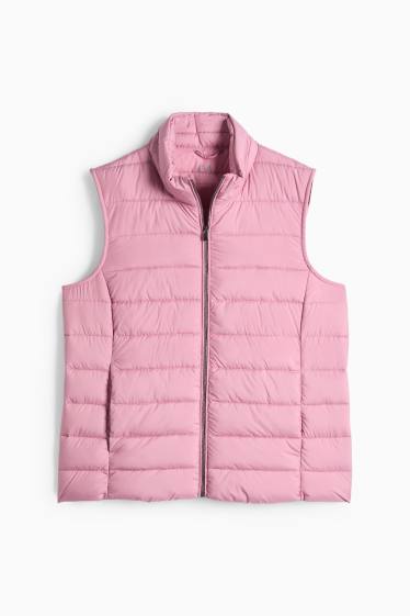 Women - Quilted gilet - pink