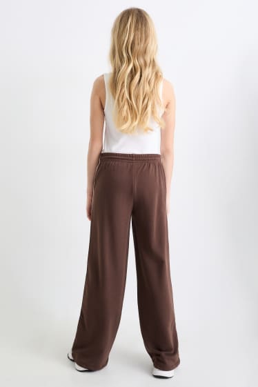 Enfants filles - Pantalon de jogging - marron foncé