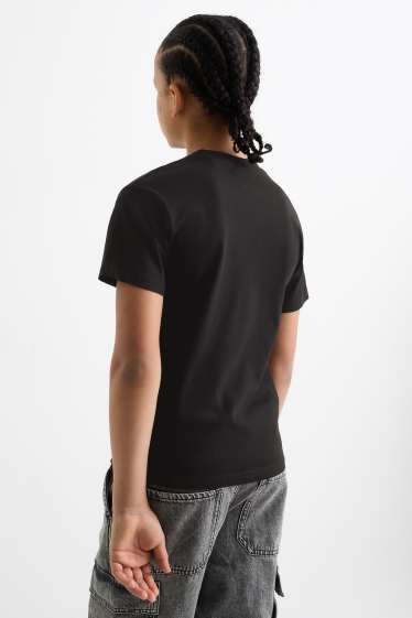 Kinder Jungen - Multipack 2er - Minecraft - Kurzarmshirt - schwarz / weiss