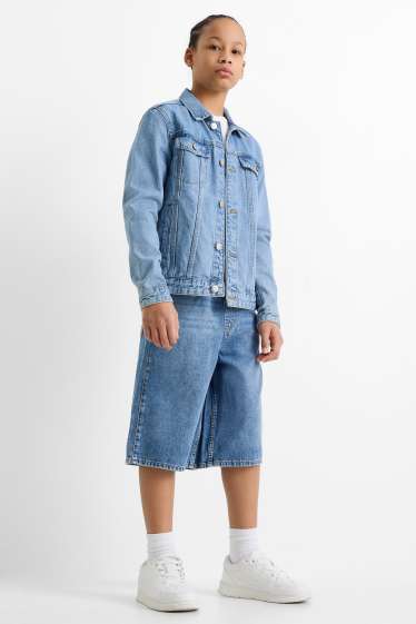 Copii - Băieți - Multipack 2 perechi - bermude de blugi - denim-albastru deschis