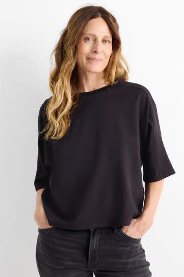 Dona - Dessuadora - oversized - negre