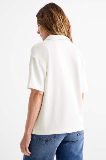 Damen - Poloshirt - Regular Fit - weiß