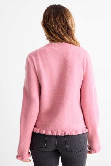 Damen - Strickjacke - pink