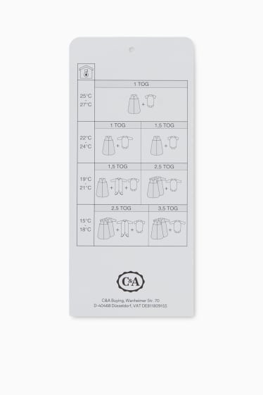 Unisex - Sac de dormit bebeluși - alb / bej