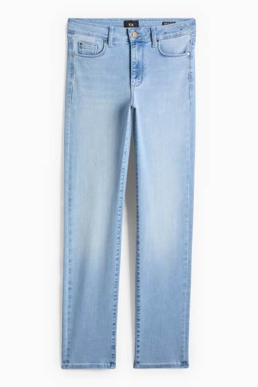 Dona - Straight Jeans - mid waist - texà blau clar