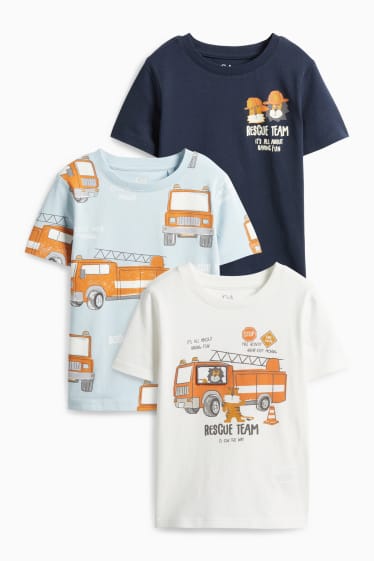 Enfants garçons - Sous-pull - bleu / blanc