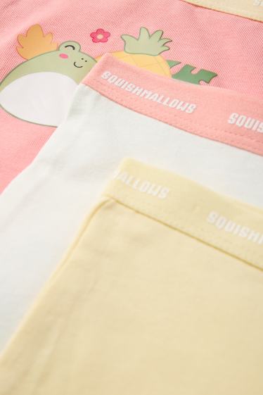 Kinder Mädchen - Multipack 3er - Squishmallows - Boxershorts - orange / gelb