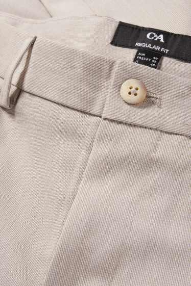 Bărbați - Pantaloni modulari - regular fit - structurați - bej