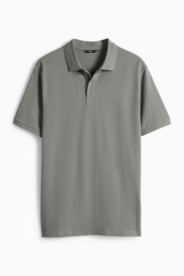 Hommes - Polo - regular fit - gris