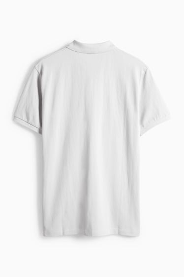 Pánské - Polokošile - regular fit - světle šedá