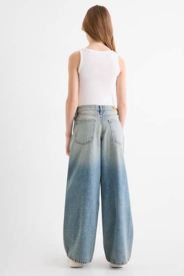 Children Girls - Baggy jeans - denim-light blue