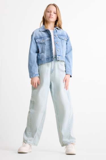 Bambine - Balloon jeans - jeans azzurro