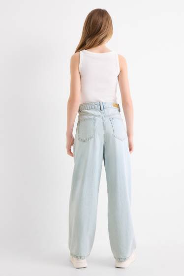 Bambine - Balloon jeans - jeans azzurro