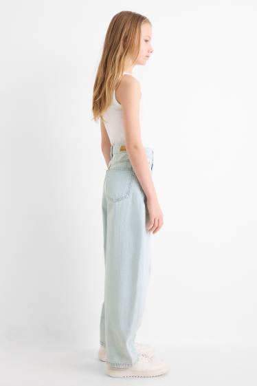 Bambine - Balloon jeans - jeans azzurro