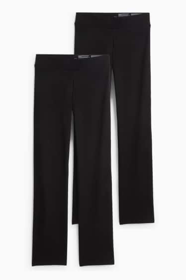 Femmes - Lot de 2 - straight leggings - noir