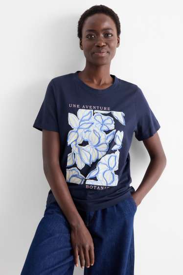 Femei - Tricou - regular fit - albastru închis