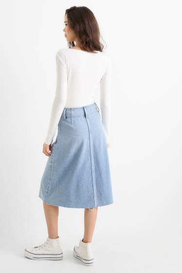 Damen - Jeansrock - helljeansblau