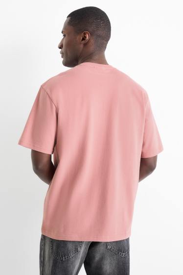 Men - T-shirt - relaxed fit - dark rose