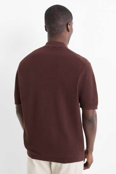 Pánské - Svetr - tmavohnědá