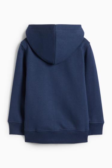 Děti - chlapci - Tepláková bunda - tmavomodrá