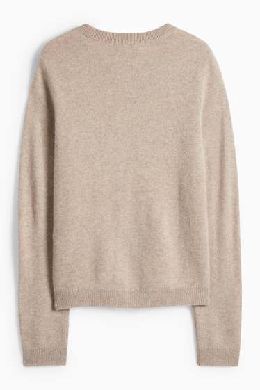 Dona - Jaqueta de punt de caixmir - beix clar